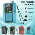 Mini radio FM portatile per scheda TF U Disco Musica Lettore MP3 Supporto Rcording HD Radio di ricezione Altoparlante Bluetooth wireless da 5 W