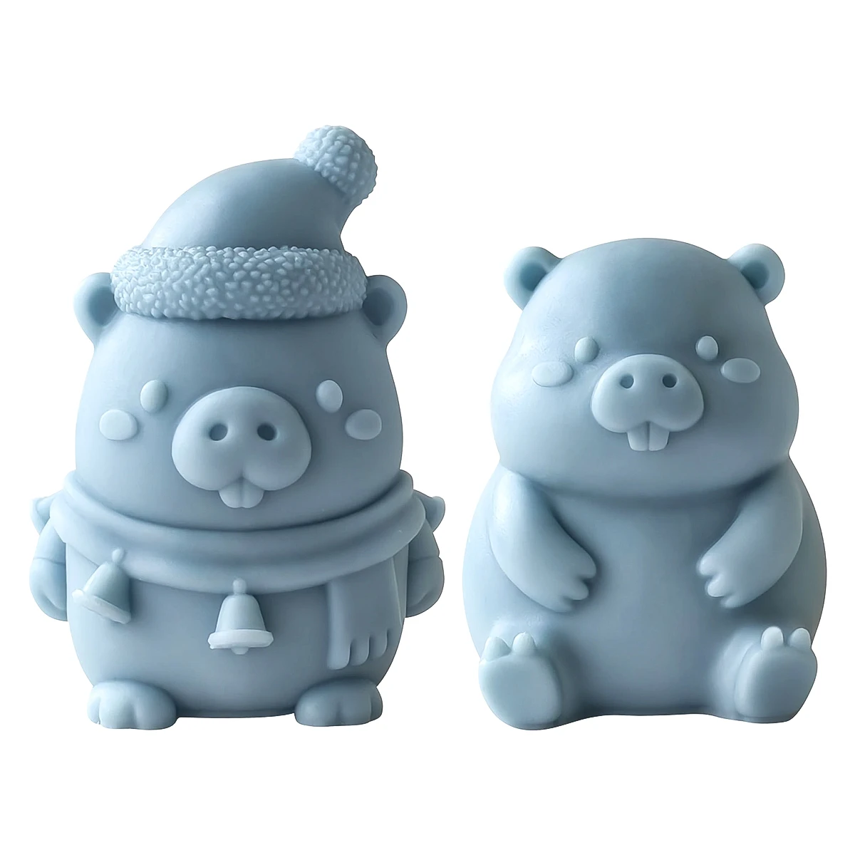 3D Capybaras Silikon Kerze Form DIY Handgemachte Gips Beton Ausgießen Handwerk Ornament Souvenir Geschenk Form Home Decor Supples Image