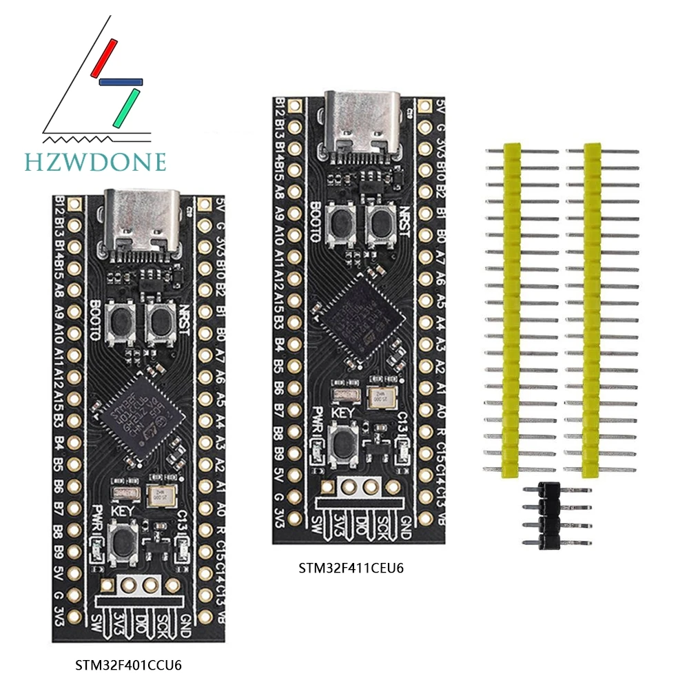 HZWDONE STM32F401 STM32F411 Entwicklungsboard STM32F401CCU6/CDU6 STM32F411CEU6 STM32F4 Lernboard 84 MHz 64 KB RAM 256 KB Image