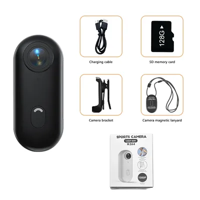1080HD Mini Action Camera with Waterproof Shell WiFi Bike Camera Friendly Vlog Body Helmet Camera Thumb Size Premium Portable