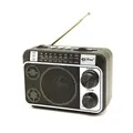 Mini radio tascabile portatile Am Fm Sw Radio ricaricabile con torcia a LED Ricezione con altoparlante integrato per passeggiate a casa