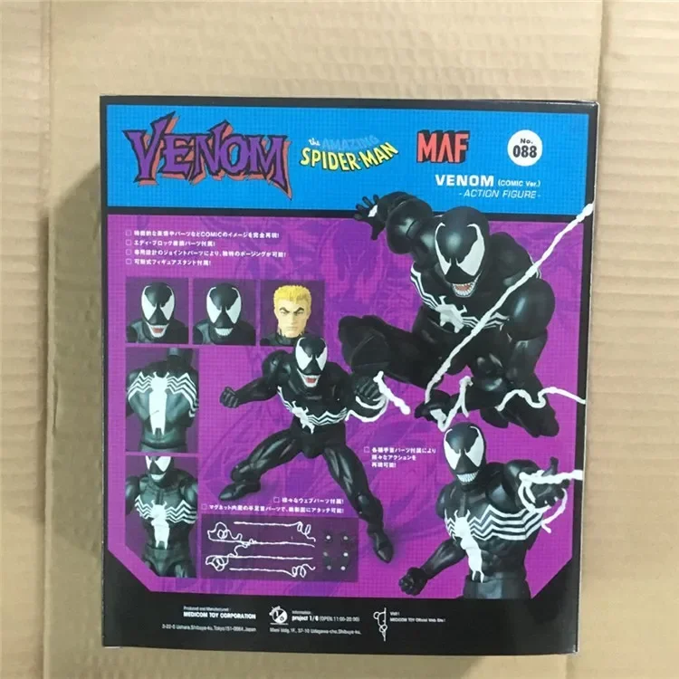 16 cm Mafex 088 Spider-Man Venom Comic Actionfigur Anime The Amazing Spiderman Sammlerspielzeug Geschenke Modell