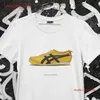 Onisuka Tiger Mexiko 66, Unisex-T-Shirt, Beatrix Kiddo The Bride, Gelb, Una Thurma, ikonisches Promi-Schuh-T-Shirt, Kill Bill Vintage