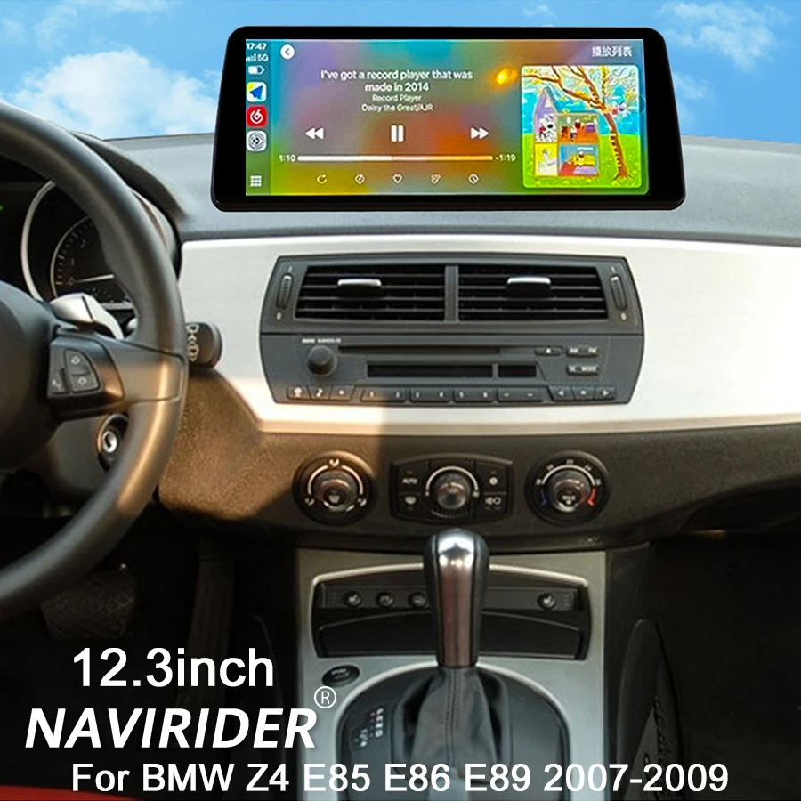 DSP Auto Multimedia Video Player HU Für BMW Z4 E85 E86 E89 2007-2009 Android 14 BT GPS Carplay 12,3 zoll Navi 256GB Qled Bildschirm Image