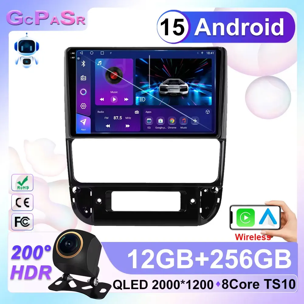 Android 15 pour Peugeot 406 1994-2005 voiture vidéo Carplay GPS Navigation écran AutoRadio 5G Wifi stéréo unité vidéo No 2 din DVD BT