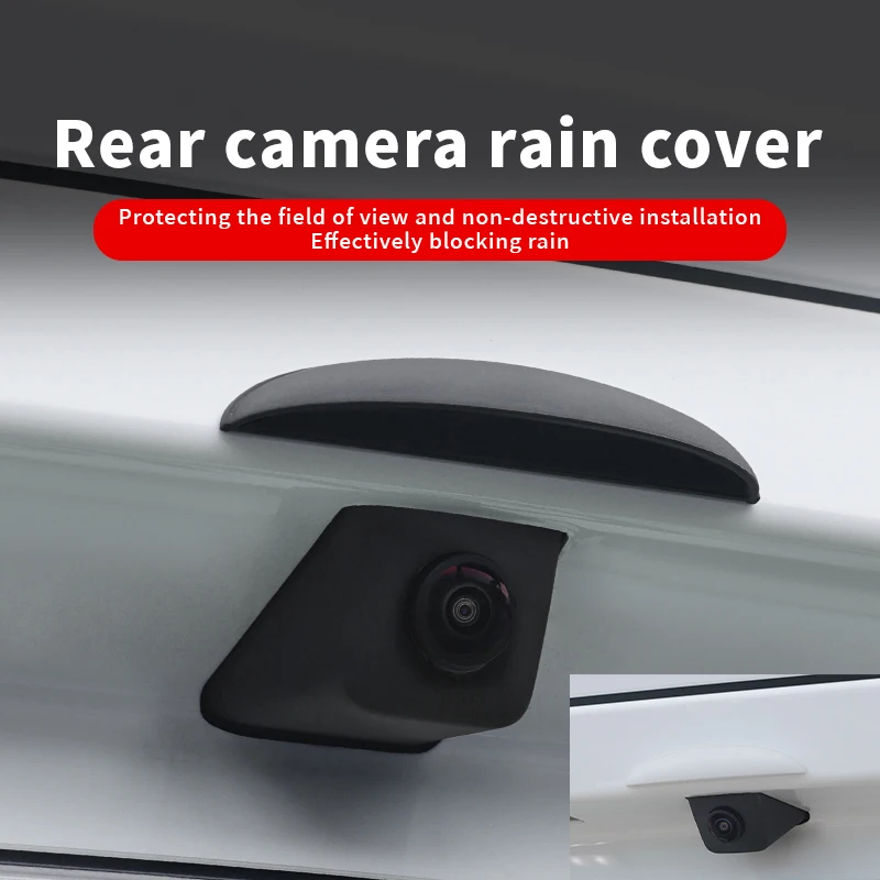 Copertura antipioggia per telecamera posteriore per retromarcia per auto ABS Copertura antipioggia per telecamera per retromarcia per auto Protezione antipioggia Accessorio esterno per auto