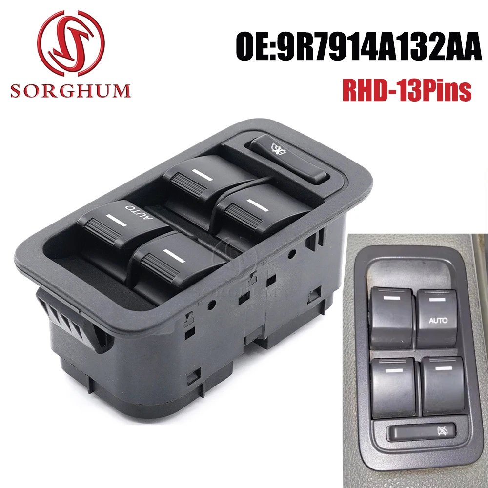 SORGHUM Rechts Fahrerseite RHD Elektrische Master Power Fenster Control Schalter Für Ford Territory SX SY TX 9R7914A132AA Image