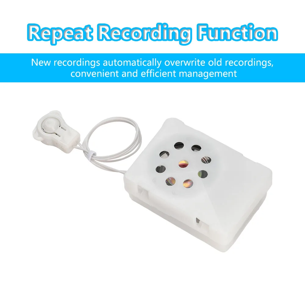 35-Sekunden-Recorder, Schlüsselrekorder, Plüschtier, Sprachnachricht, aufnehmbares Soundmodul, klarer Diktiergerät Image