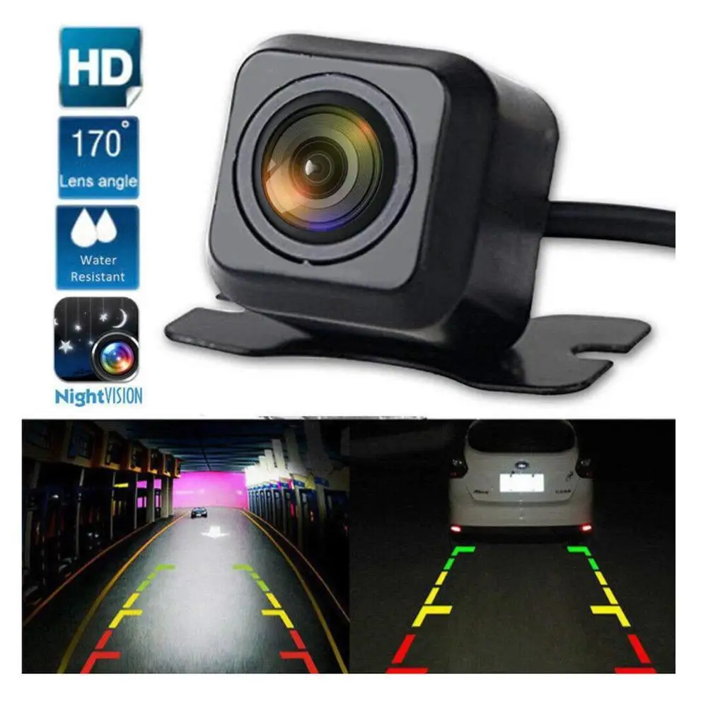 Auto-Rückfahrkamera, universell, HD-Nachtsicht, Backup-Parkplatz, Rückfahrkamera, wasserdicht, IP68, 170 Weitwinkel, HD-Farbbild Image