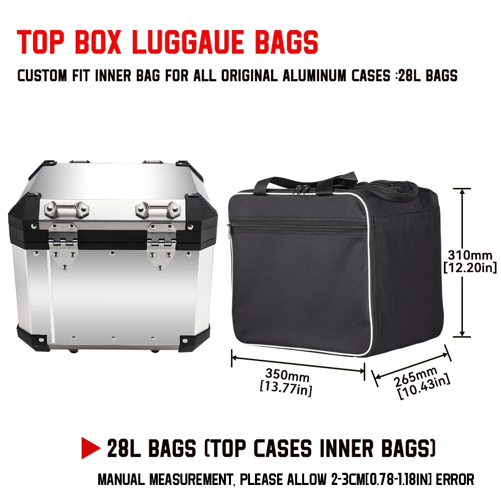 Motorrad Trunk Bag Top Box Innentasche Gepäcktaschen für BMW R1200GS R1250 R1250 GS Adventure Koffer Tasche Motorräder Tasche Image