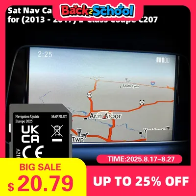 for Mercededs E-Class 2015-2016 Coupe A2189062704 V20 Map Pilot Europe 2025 Sat NAV