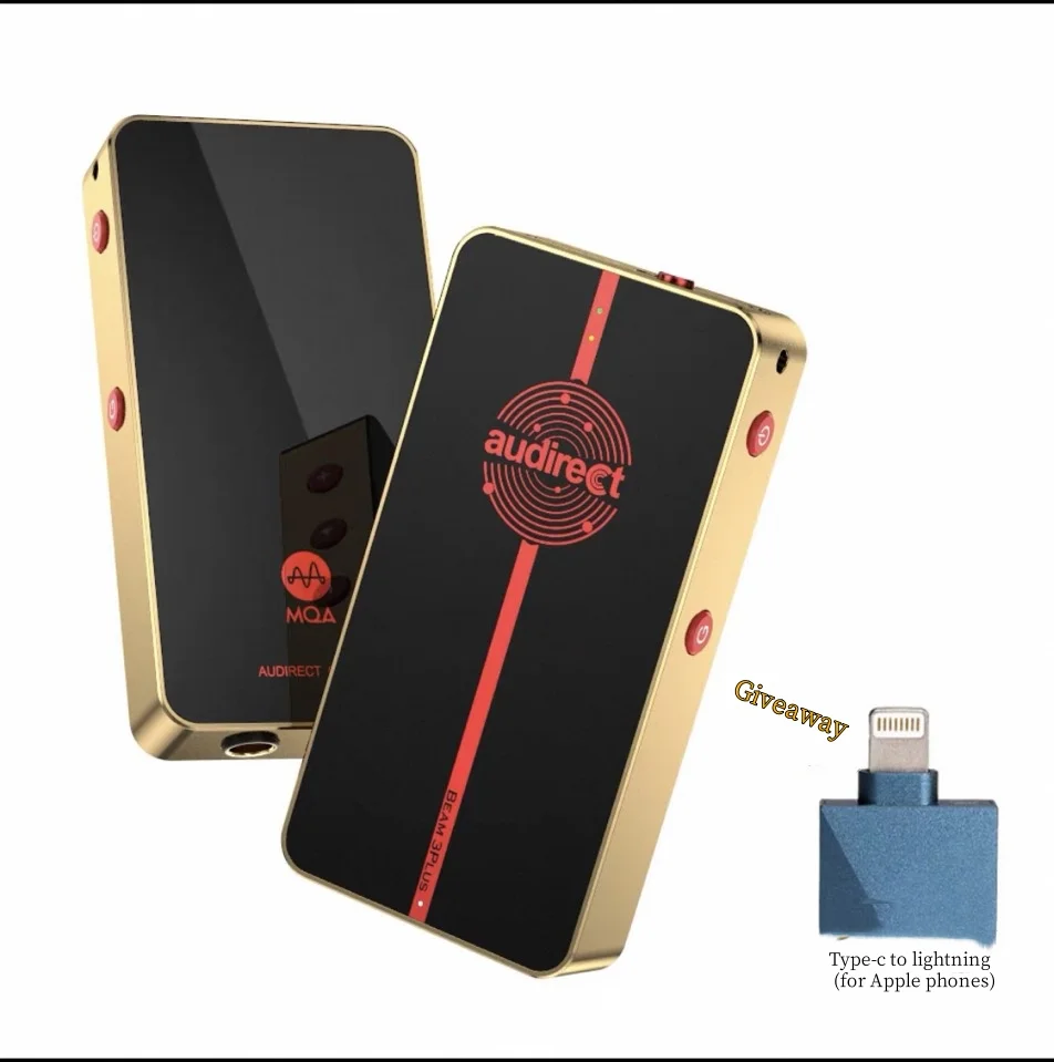 Audione & Audirect Beam3 Plus MQA DAC Headphone Amplifier ES9281AC PRO Bluetooth with SBC/AAC/aptx/aptx-HD/LDAC