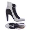 Maison Martin Margiela Damen Stiefelette, Gr. 40, silber, Leder