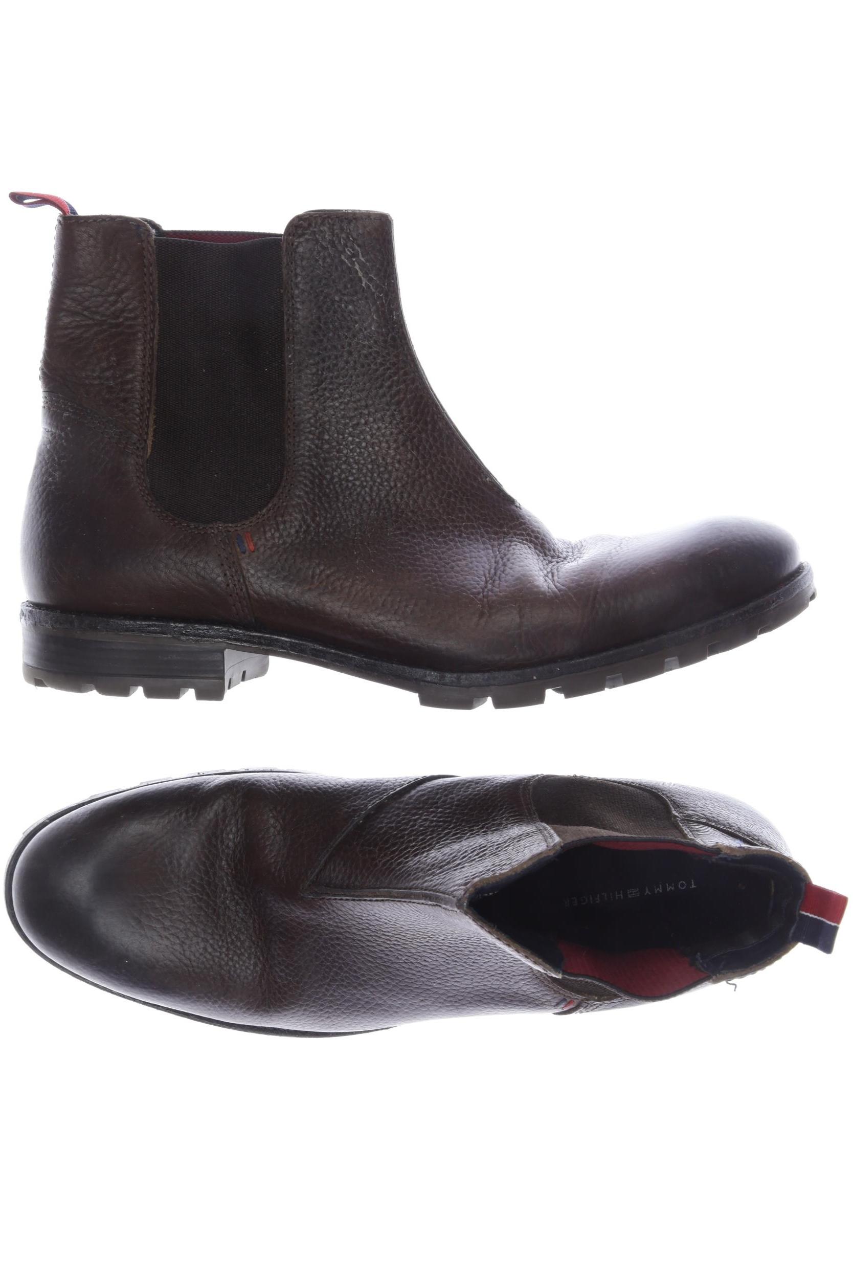 Tommy Hilfiger Herren Stiefel, Gr. 44, braun, Leder Image