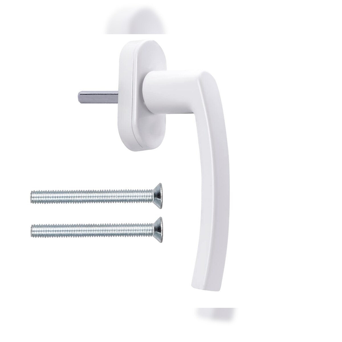 ID Dinkel Fenstergriffe weiß 2 Stück Standard Aluminium Terassentürgriff außen Balkontürgriff Fenstergriffe Image