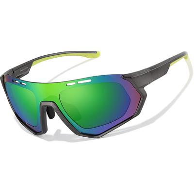 Zenni Wrap-Around Glasses Gray Plastic Frame