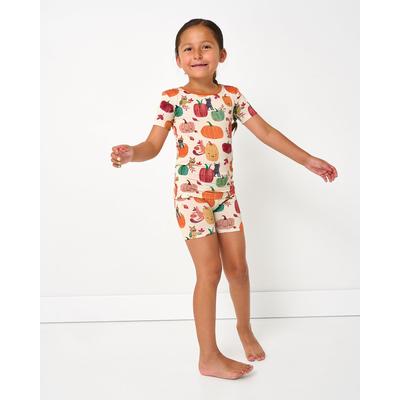Pumpkin Pals Two-Piece Short Sleeve & Shorts Pajama Set - 9 - 10