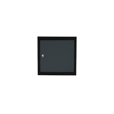 PROREGAL Schließfachwürfel Blocky mit Drehriegelschloss für Vorhängeschloss | HxBxT 40x40x40cm | Anthrazit/Anthrazitgrau | Tresor, Schlüssel Image