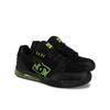 Sneaker DC SHOES "Versatile Le", Gr. 9,5(42,5), gelb (schwarz, lime), 50.71% Leder, 37.83% Synthetikmaterial, 11.46% Polyester, Schuhe