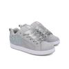 Sneaker DC SHOES "Court Graffik Se", Gr. 9,5(41), grau (grau, grau, weiß), 70.4% Leder, 29.3% Synthetikmaterial, 0.3% TPU, Schuhe