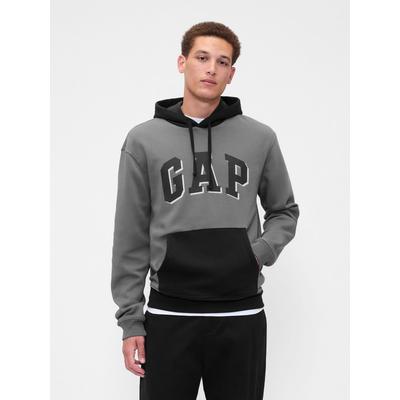 Gap Grey Relaxed Logo Colourblock Hoodie