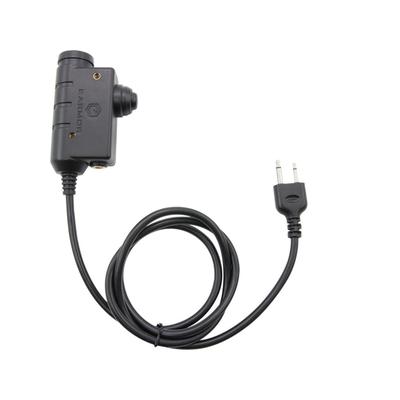 Earmor Tactical PTT ICOM 2pin Radio Application Black M51-IC