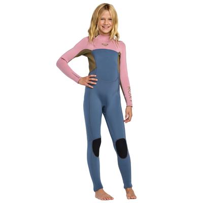 Neoprenanzug ROXY "4/3mm Prologue+", Kinder, Gr. 12 (148-155cm & 41-46 kg), ash, 87% Polyester, 13% Spandx, Sportanzüge