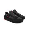 Sneaker DC SHOES "DC Metric", Gr. 9(42), rot (grau, grau, rot), 45.88% Leder, 32.94% Synthetikmaterial, 21.18% Polyester, Schuhe