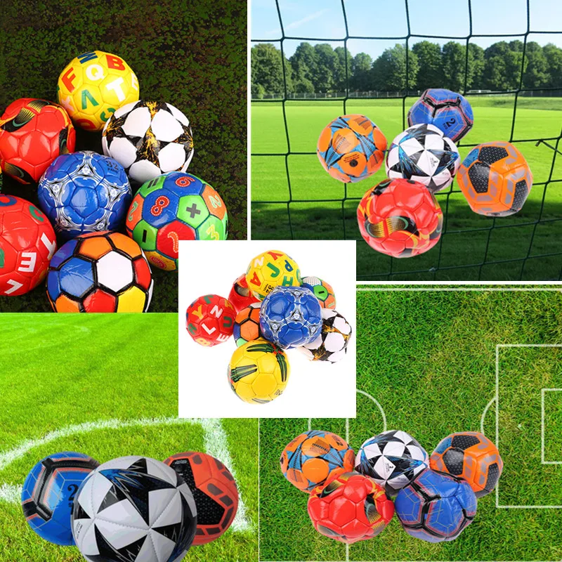 1PC 15CM taille 2 ballons de Football Mini ballons de Football gonflables remplacements Football été plage fête jouets Football