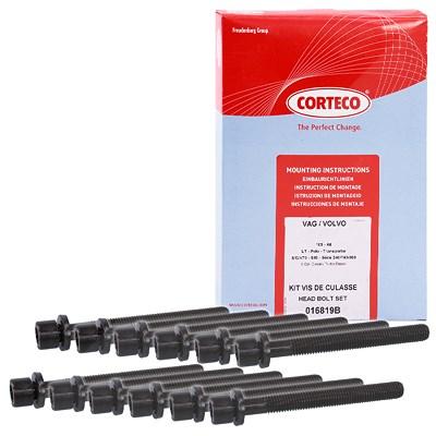 Corteco Zylinderkopfschraubensatz ERSTAUSRÜSTERQUALITÄT [Hersteller-Nr. 016819B] für Audi, VW Image