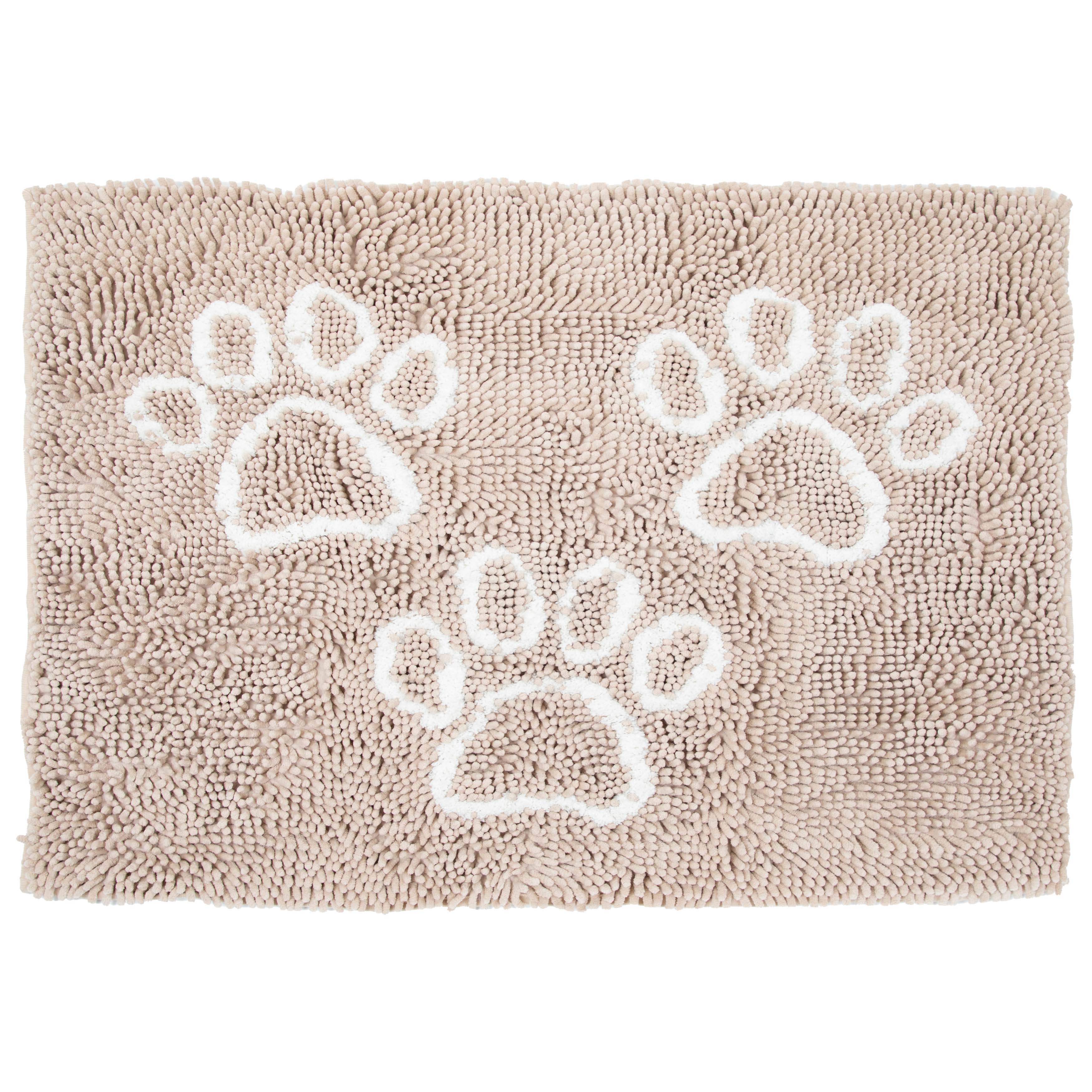 Arkwright Home Perro & Gato Pet Mat 20x31 Paw Print Tan (PNP-PM20X31-TAN)