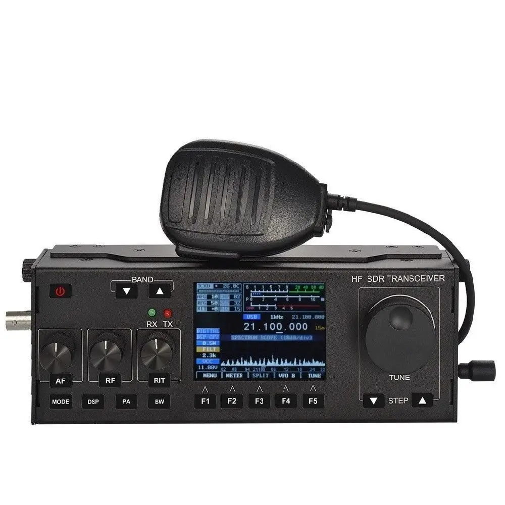RS-918 SSB HF SDR Transceiver 15W RX 0,5-30MHz Multifunktionales QRP-Radio J3E CW FM AM Wireless Intercom Image