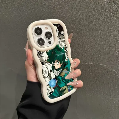 Wave Macaron Pattern Phone Cases For iPhone 16 15 14 13 12 11 X XR XS 7 8 Plus Pro Max iPhone13 E ProMax Case Heros-academias-My