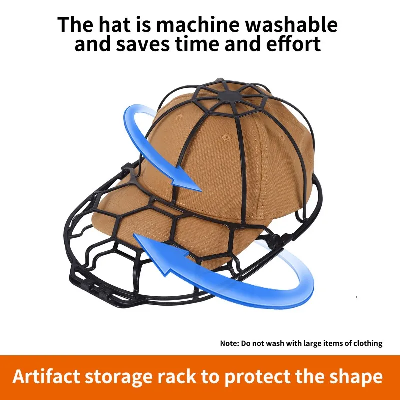 1PC Washing Machine Hat Protector Hat Cleaner Laundry Accessory Anti-Distortion Hat Protector Stand Firm Hat Wash Divine protect