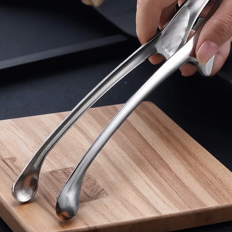 Edelstahl BBQ Zange Barbecue Grill Kochen Zange Küche Backen Werkzeug Outdoor Steak Grillen Ideal Image