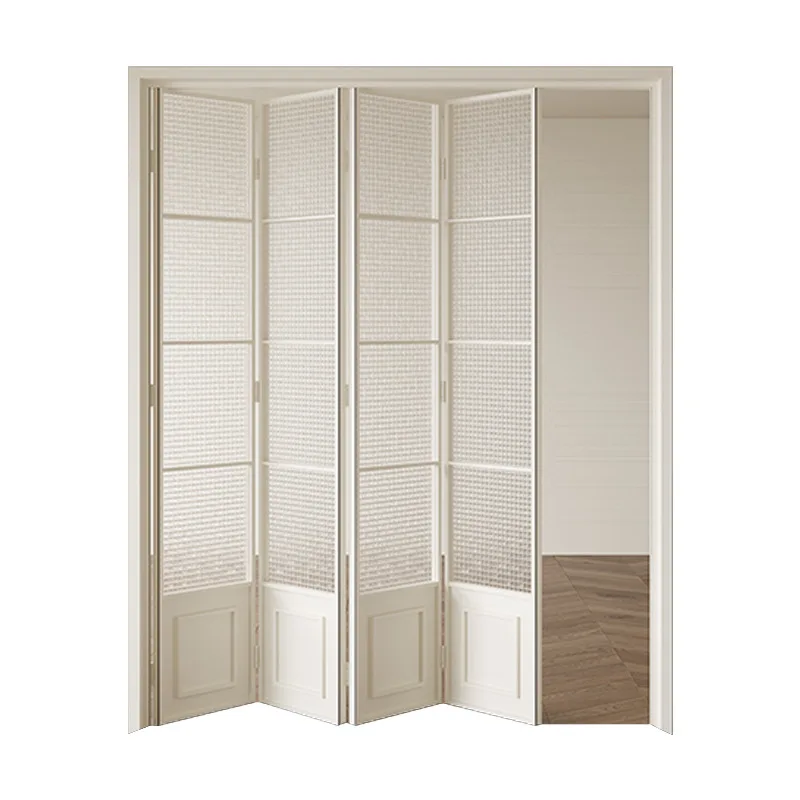Französische Retro-Aluminiumlegierung, extrem schmale Falttür, Balkon, Wohnzimmer, Badezimmer, Badezimmer, Trennwand, Küche, Falttür c
