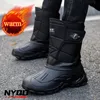 Männer Schnee Stiefel Warme Wasserdichte Outdoor Casual Schuhe Winter High-top Kalt-proof Angeln Schuhe Mode Motorrad Reitstiefel