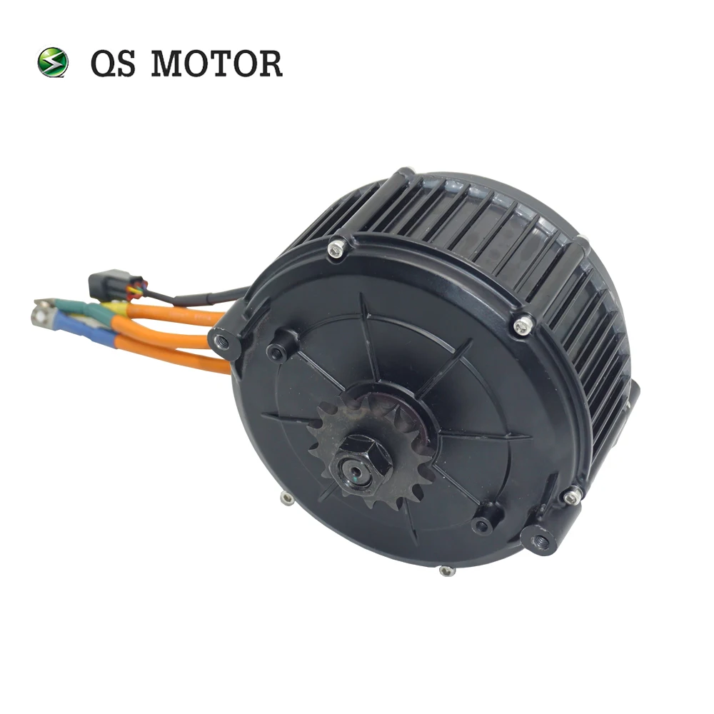 QS MOTOR QS165 V2 5000 W 72 V 35 H PMSM Mittelantriebsmotor mit 428 14 Zähnen Kettenrad für E-Motorräder Image