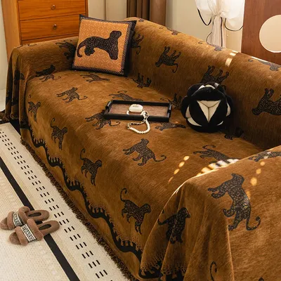 Thick Sofa Protector Soft Pet Friendly Multifunction Sofa Towel Easy-care Sofa Cover for Living Room Sofa Cute decorative design