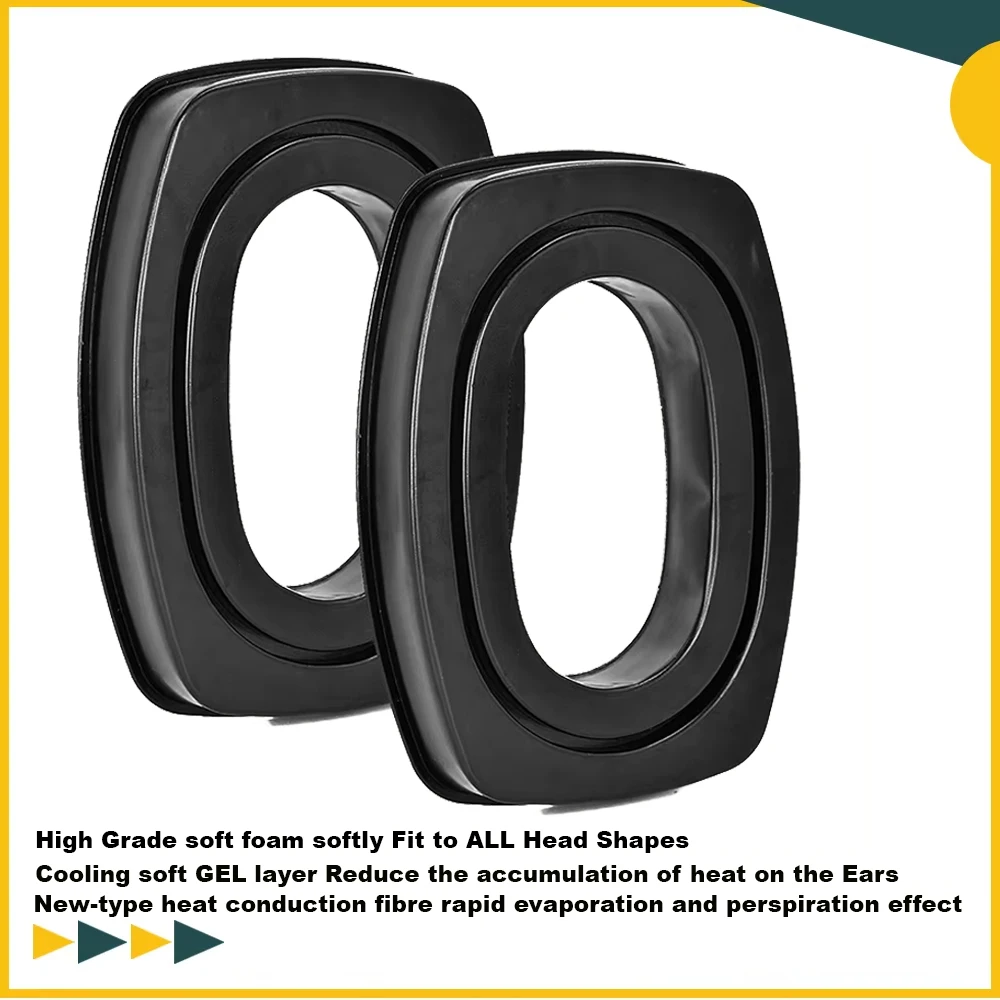 Ersatz-Gel-Ohrpolster, kompatibel mit Peltor Tactical 100 300, Headsets der RZDL01-Serie, Silikon-Gehörschutz, Hygiene Image