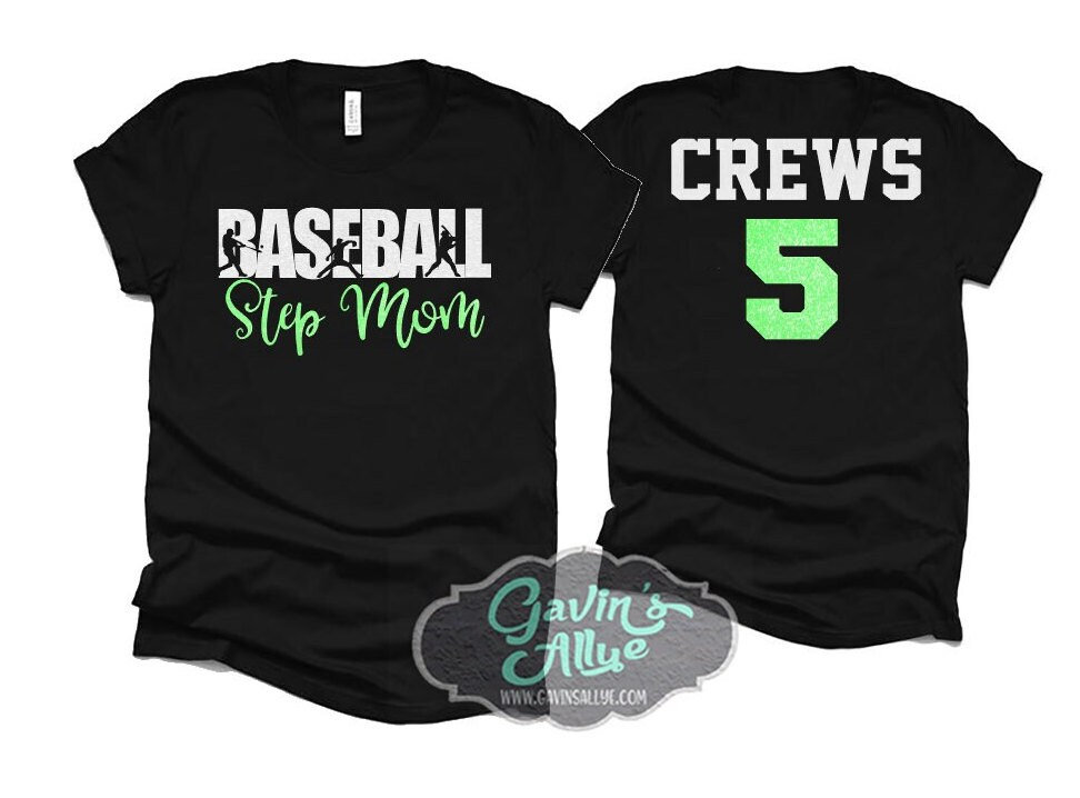 Magliette glitterate per matrigne da baseball / Maglietta da baseball / Maglietta in tela Bella / Abbigliamento sportivo da baseball / Personalizza i