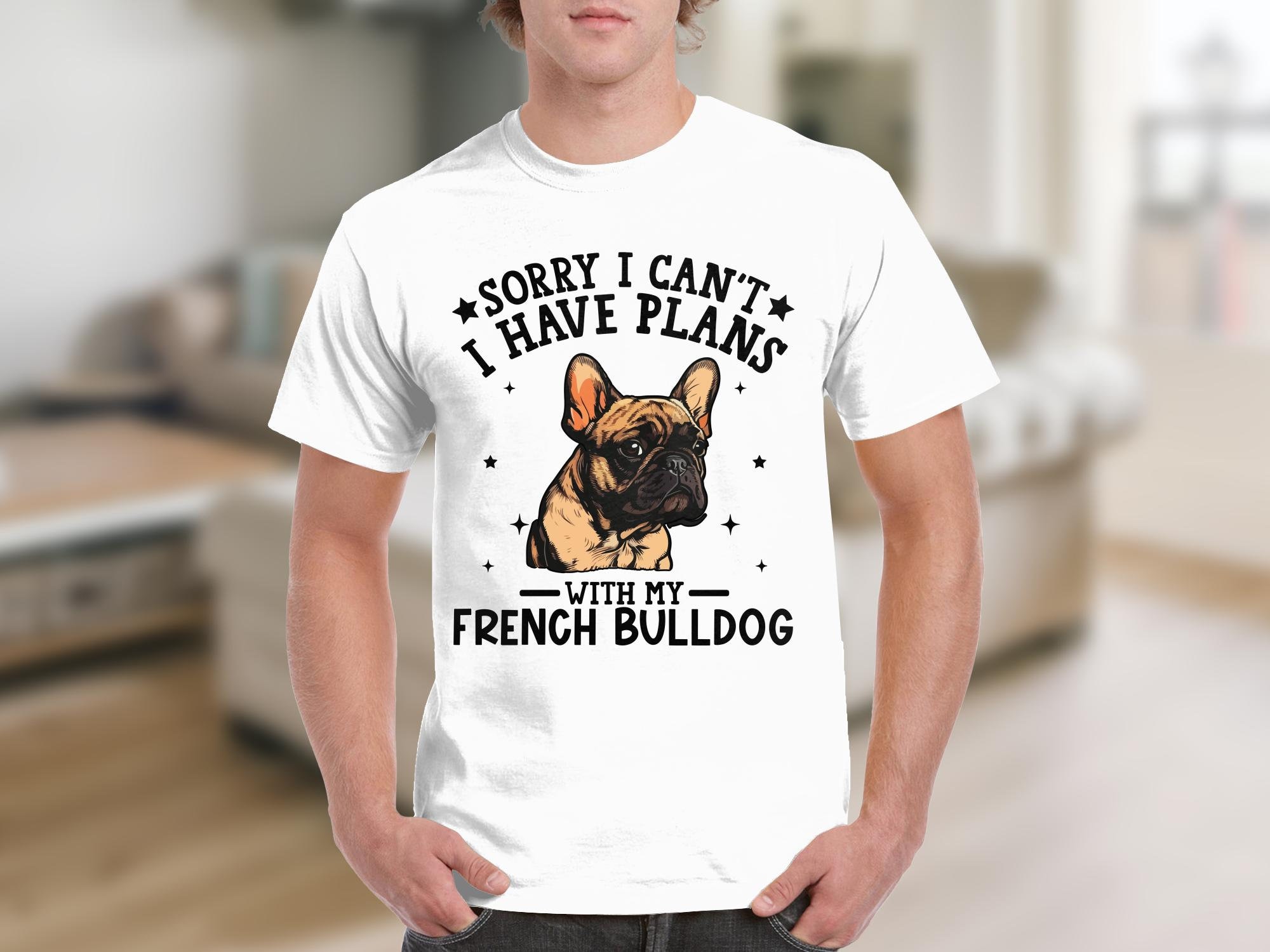 T-shirt per cani Mi dispiace, non posso avere piani con il mio Bulldog francese T-shirt Regalo per amante dei cani T-shirt per cani divertente Magliet