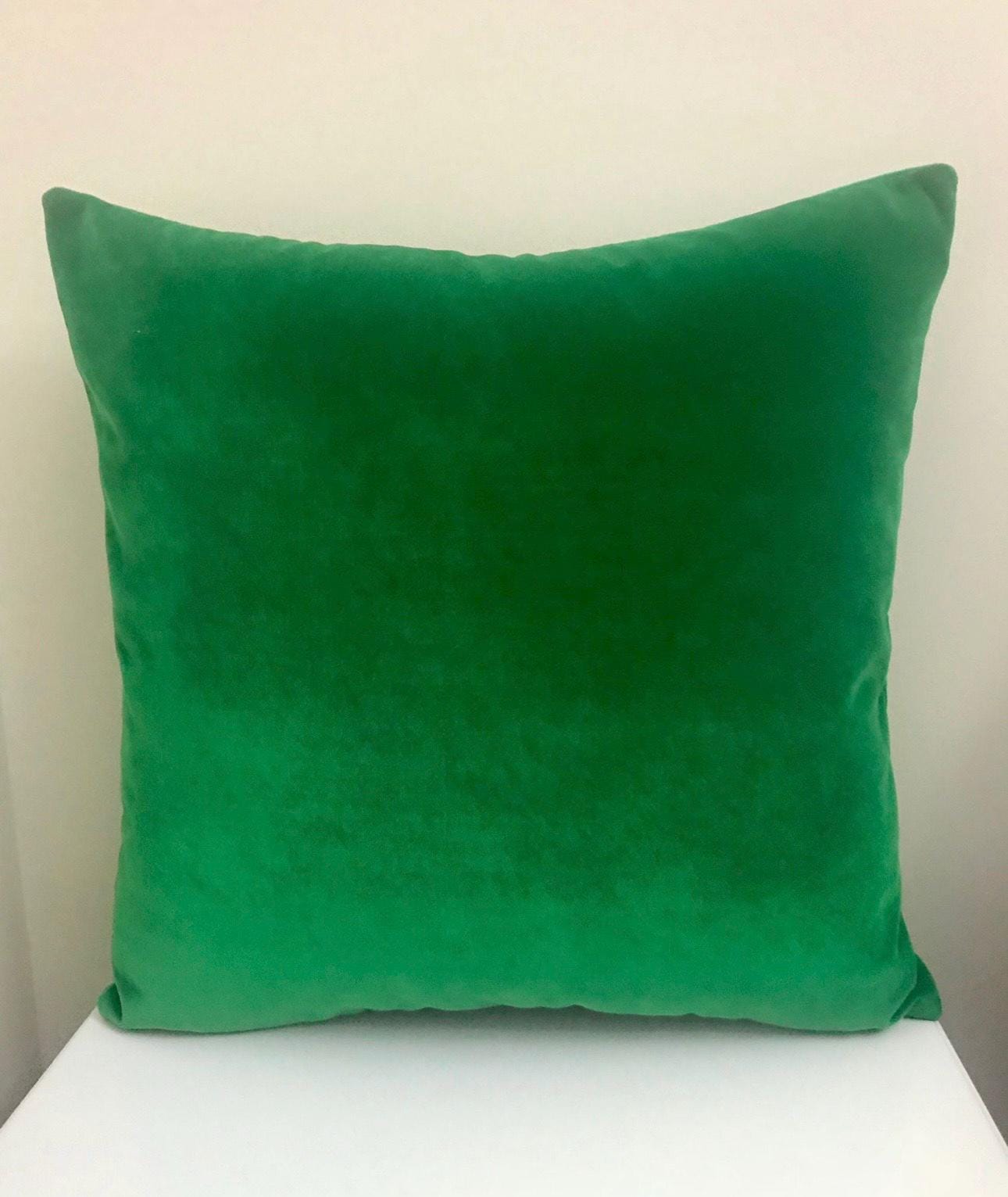 Fodera per cuscino Kelly Green, cuscino in velluto, cuscini di tutte le dimensioni, cuscino su misura, fodera per cuscino in velluto, 18x18, cuscini d