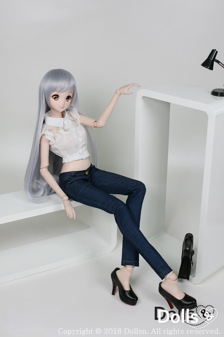 Jeans slim fit per bambole BJD Smartdoll DD SD da 60 cm (scala 1/3)
