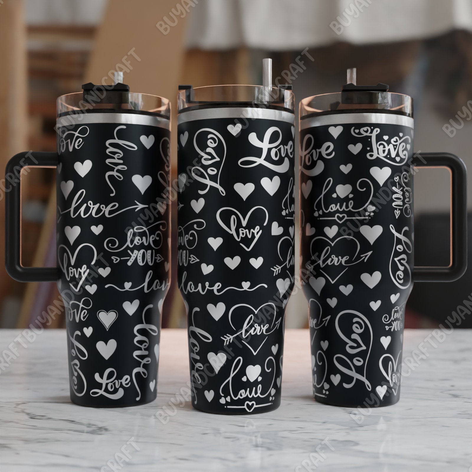 Involucro per bicchiere da 40 once, design laser per bicchiere di San Valentino, bicchiere in formato Svg inciso al laser, disegni per bicchiere d'amo