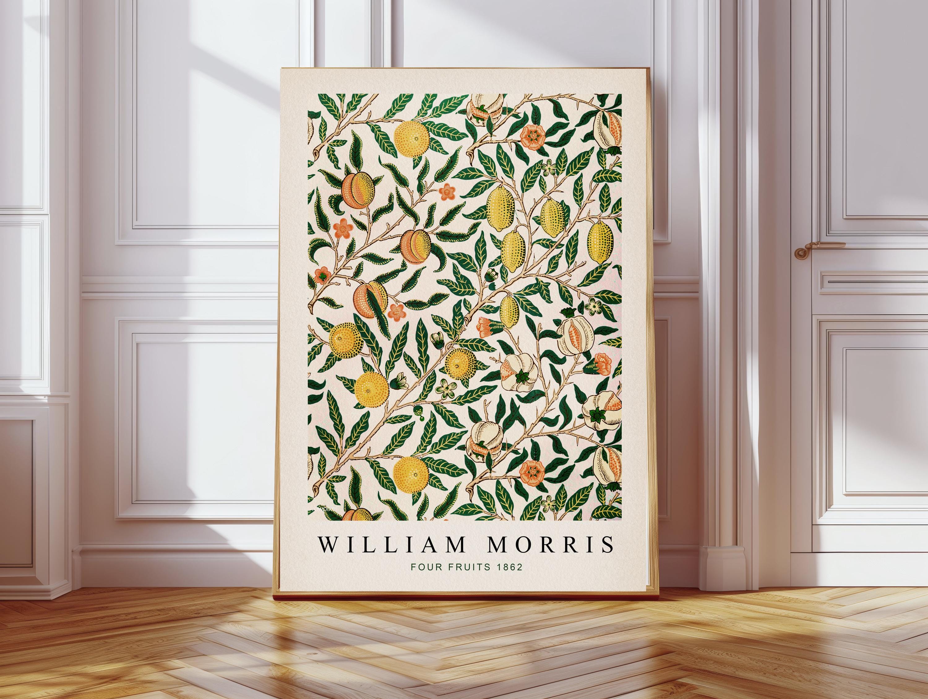 Stampa artistica di William Morris, stampa di frutta di William Morris, stampa di Morris, stampa artistica di fiori, stampa botanica, decorazione da p