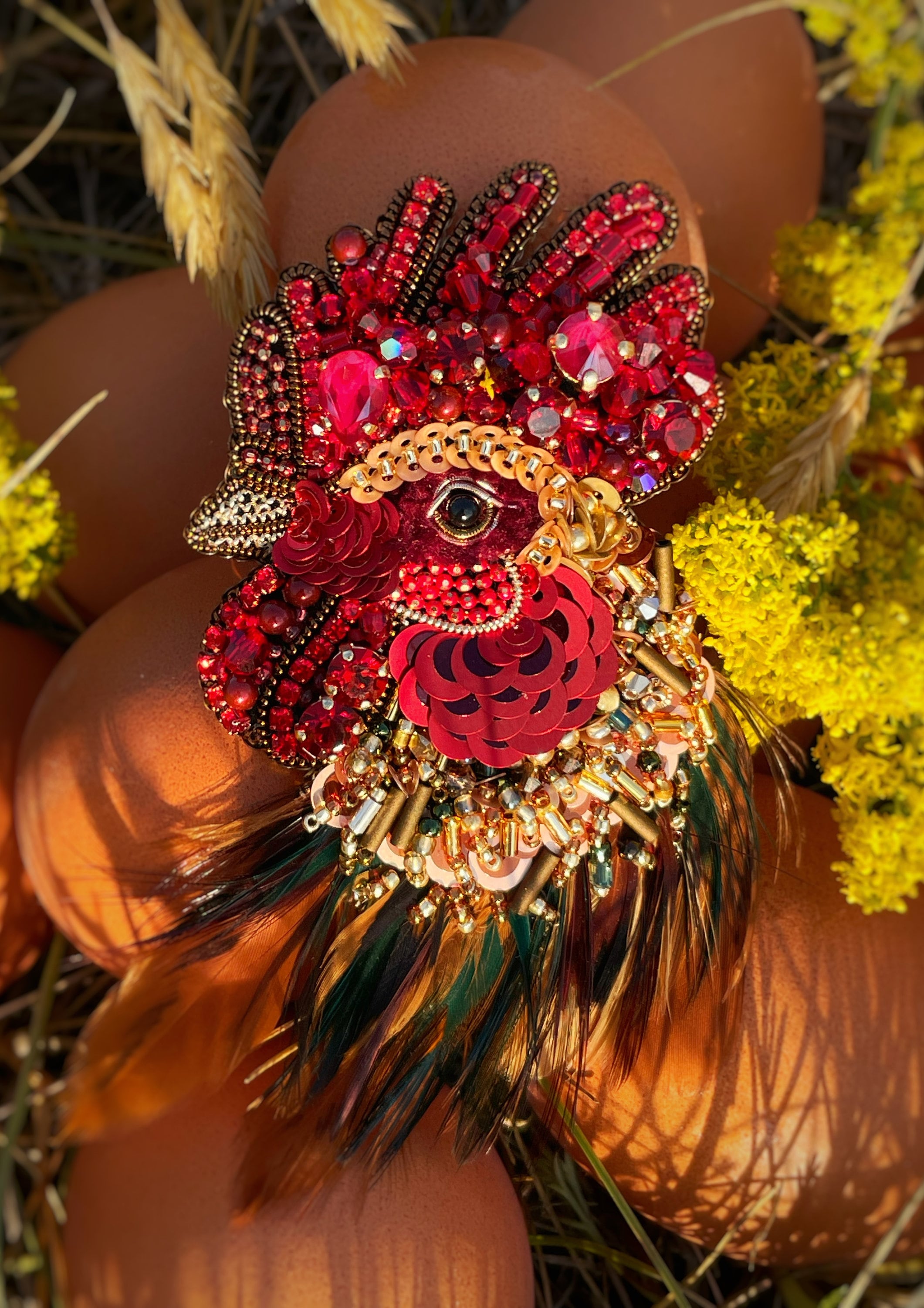 Spilla a forma di uccello, spilla a forma di piuma, spilla di cristallo, spilla sfusa, spilla da donna, spilla per donna, spilla moderna, spilla a for