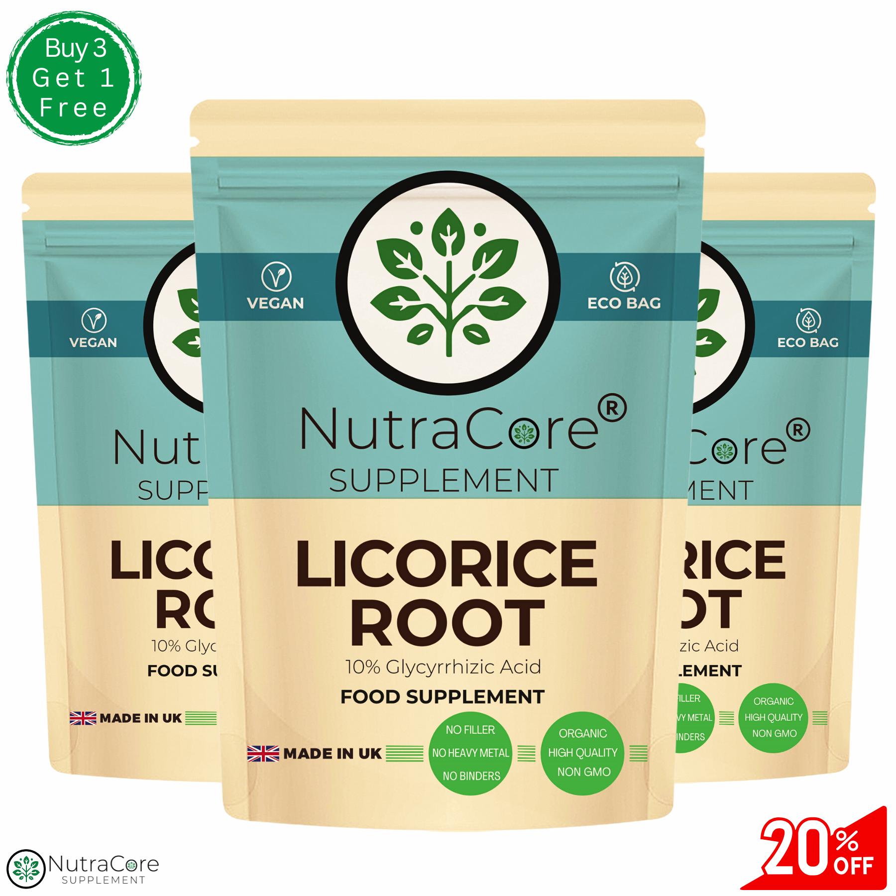 Capsule di estratto di radice di liquirizia 8000 mg - Integratore vegano a base vegetale