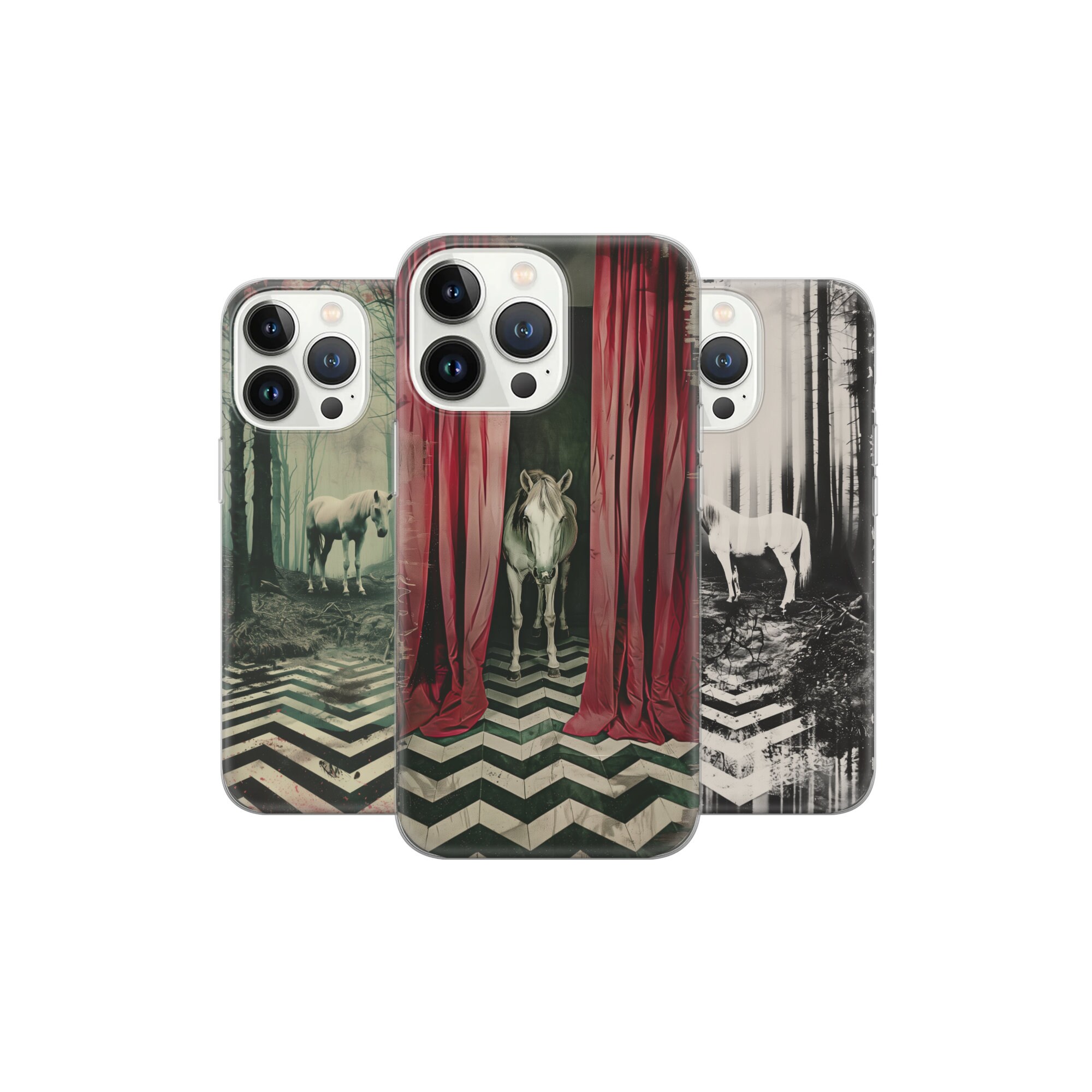 Custodia per telefono classica di culto Twin Peaks Cover per iPhone 16 Pro, 15, 14, 13, 12, 11, Google Pixel 9 Pro, 8, 7A, Samsung S25, S24 FE, A26, A