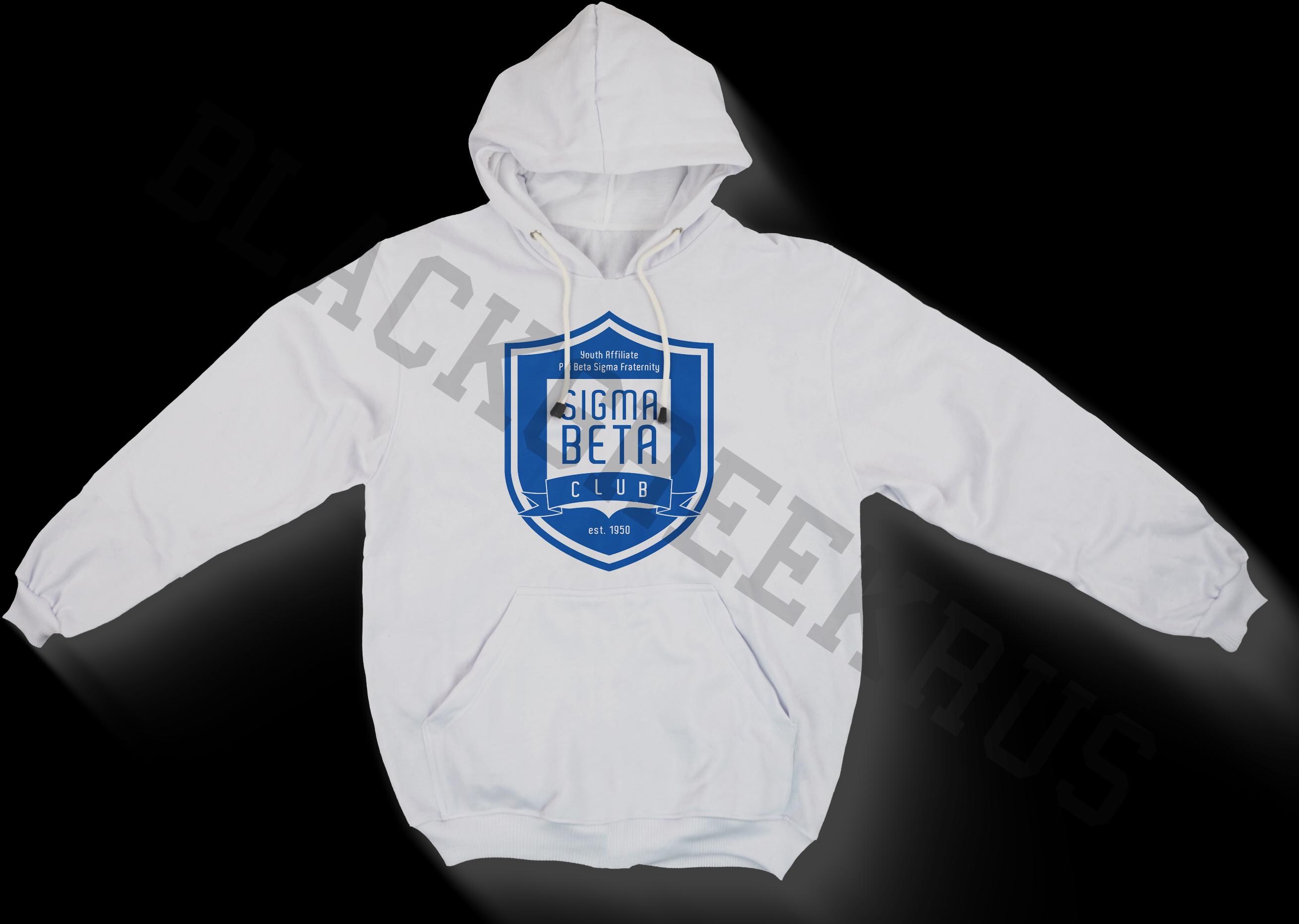 Felpa con cappuccio del Sigma Beta Club / Felpa con cappuccio del Sigma Beta Club / Giovani Phi Beta Sigma / Fraternità Phi Beta Sigma